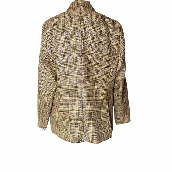 Nine West Checkered Blazer with Gold and Teal and Purple - Picture 3 of 10